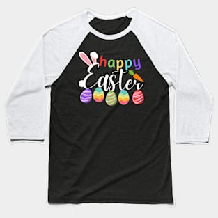 Happy Easter Bunny Rabbit Face Funny Easter Day Baseball T-Shirt